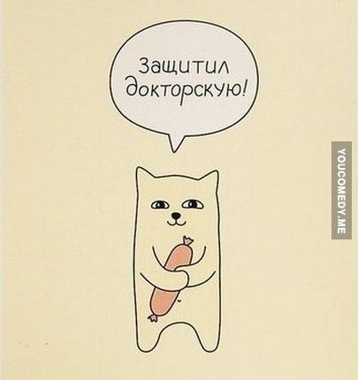 Зашитил докторскую!