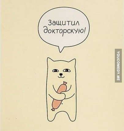 Зашитил докторскую!