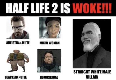 HALF LIFE 2 15 МОТЕ MIXED WOMAN BLACK AMPUTEE STRAIGHT WHITE MALE