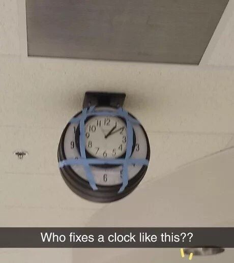Who fixes а clock like this??