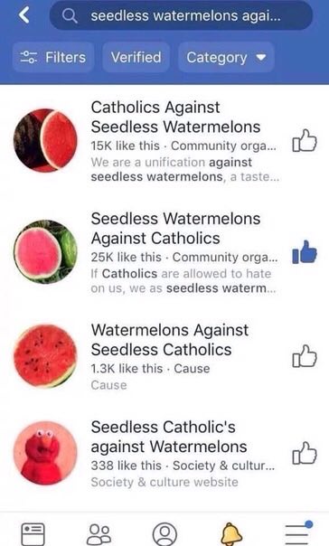 seediess watermelons agai 2. Filters Verified Category Catholics Against Seedless Watermelons like this Community orga у are а unification against seedless watermelons, a taste Seedless Watermelons Ag