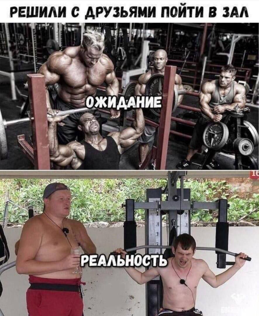 РЕШИЛИ С ДРУЗЬЯМИ ПОИТИ В ЗАЛ у’ ОЖИДАНИЕ if РЕАЛЬНОСТЬ