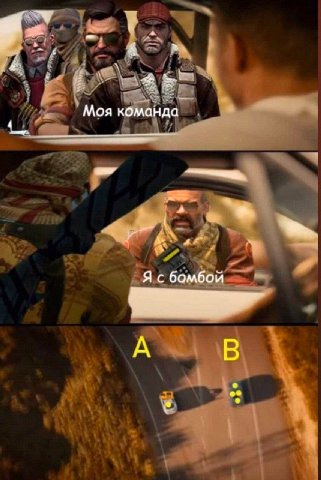 Моя команда A В