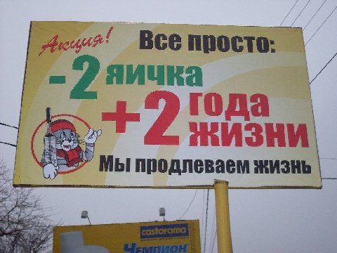 Все просто яичка года ЖИЗНИ мы продлеваем