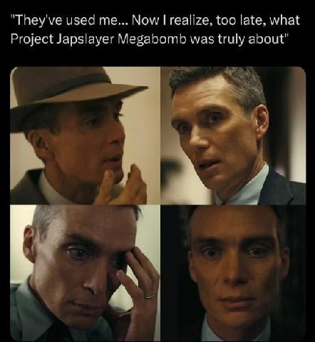 "They've used me... Now realize, too late, what Project Japslayer Megabomb was truly about"