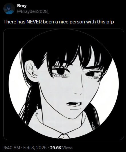 There has NEVER been a nice person with this pfp 4 a К 6:40 Feb 8, 2026 Views
