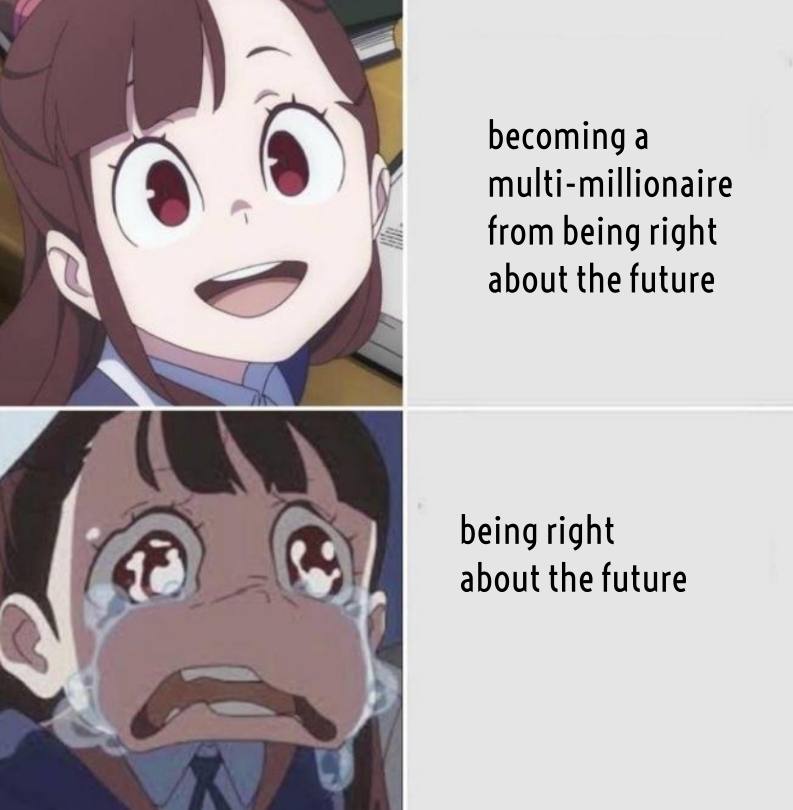 а multi-millionaire from being right about the future being right {9 about the future