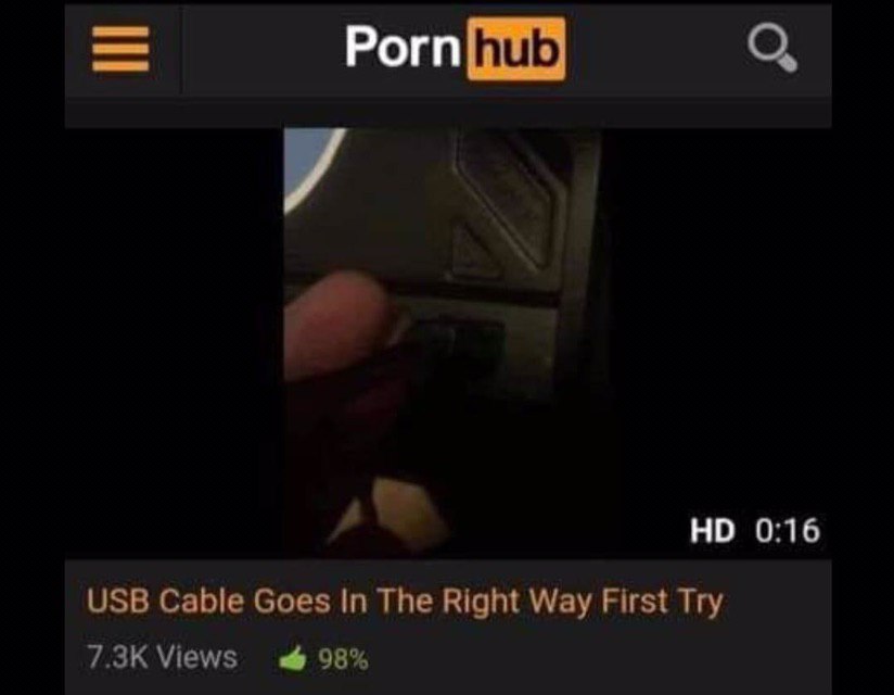 0:16 USB Cable Goes In The Right Way First Try Views 98%