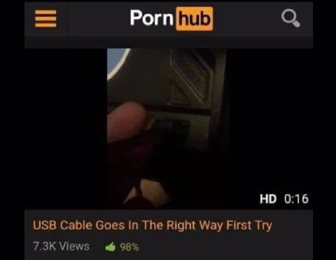 0:16 USB Cable Goes In The Right Way First Try Views 98%