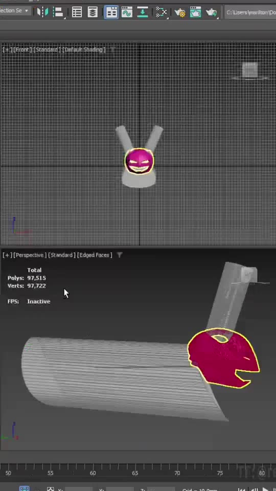 (41 0Front} fstandand | [Detpuk shading) [+] [Perspective | [Standard ] [Edged Расея] Т