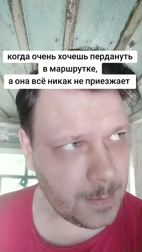 когда очень хочешь пердануть ^ - в маршрутке, Е. ) вмаршрутке,
