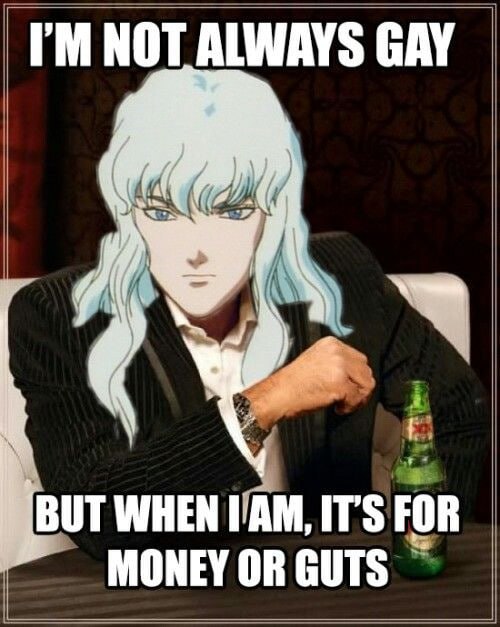 NOT ALWAYS GAY (7 Я BUT WHEN ГАМ, MONEY OR GUTS