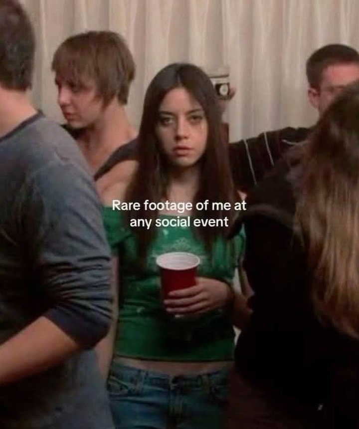 Rare footage of at any social event