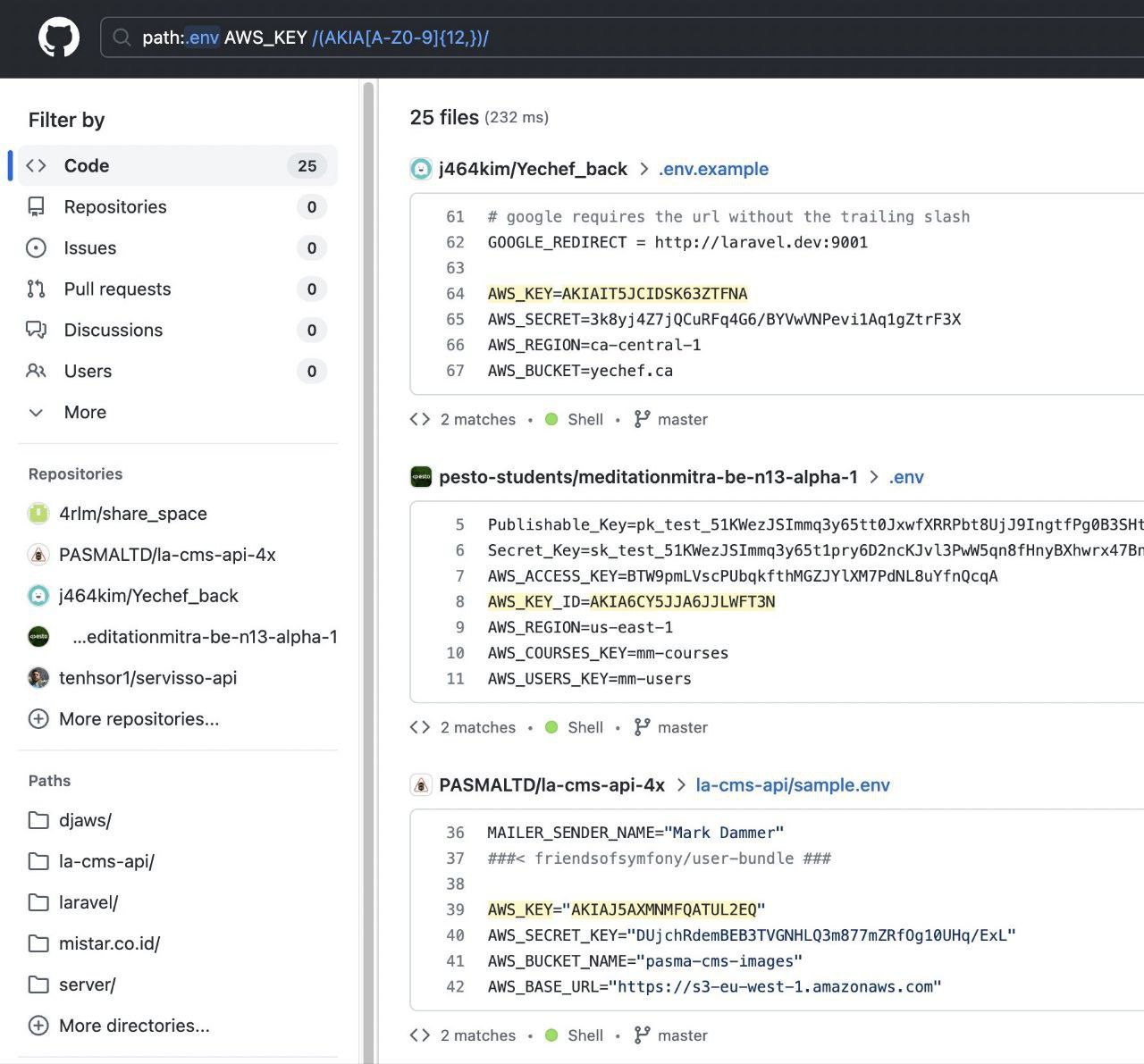 New search on GitHub is good, for different reasons