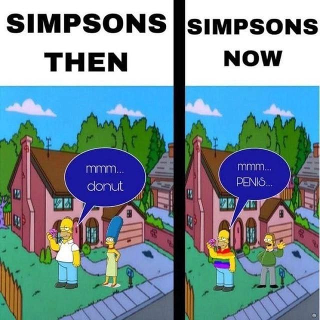 SIMPSONS THEN mmm 7 ттт. donut PENIS