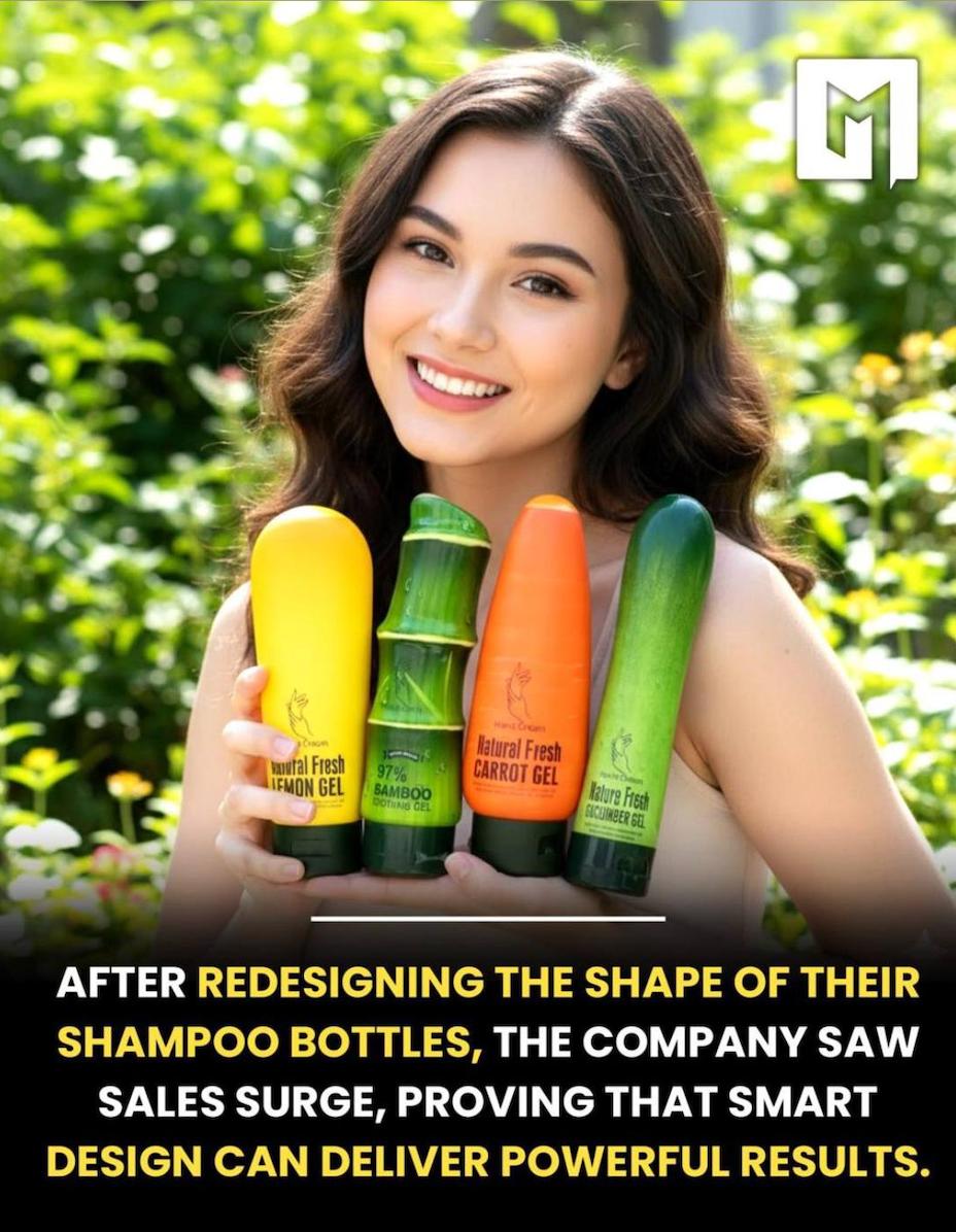 4 tor i, a AFTER REDESIGNING THE SHAPE OF THEIR SHAMPOO BOTTLES, THE COMPANY SAW SALES SURGE, PROVING THAT SMART DESIGN CAN DELIVER POWERFUL RESULTS.