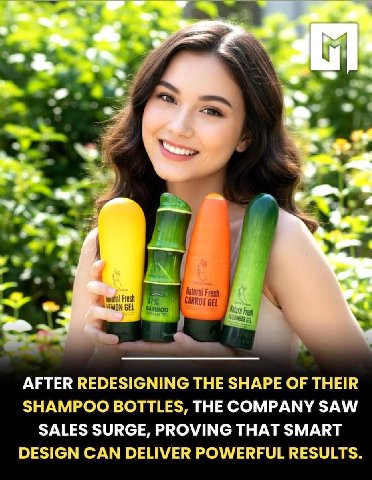 4 tor i, a AFTER REDESIGNING THE SHAPE OF THEIR SHAMPOO BOTTLES, THE COMPANY SAW SALES SURGE, PROVING THAT SMART DESIGN CAN DELIVER POWERFUL RESULTS.