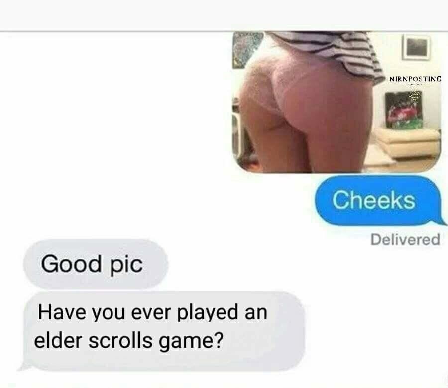 Delivered Good pic Have you ever played an elder scrolls game?
