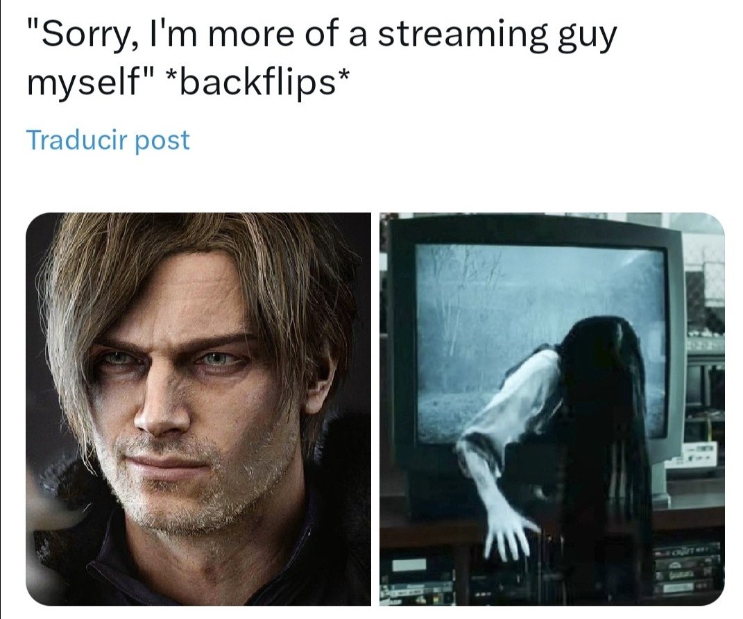 "Sorry, more of a streaming guy myself" *backflips* Traducir post