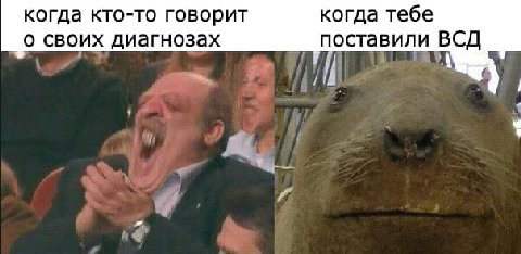 когда кто-то говорит когда тебе о своих диагнозах поставили ВСД