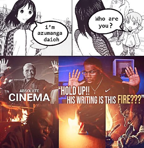 Who are и you azumanga daioh ABSOLUTE ‘HOLD UP HIS IS THIS FIRE???"