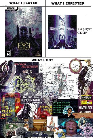 WHAT I PLAYED WHAT I EXPECTED в 4 player coop 4 7 СУРЕКМА МСУ WHAT I GOT 4 Bebt Ors A 4 ALLEGORY GAZ "4 Beot a a mystery sae think They don’t. think. it 3 к у 7 у #3 ЖЕ you cain 7. We А fed у REE В at