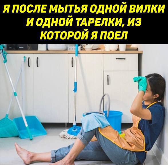 Я ПОСЛЕ МЫТЬЯ ОДНОЙ ВИЛКИ И ОДНОЙ ТАРЕЛКИ, ИЗ КОТОРОЙ ano 4 4