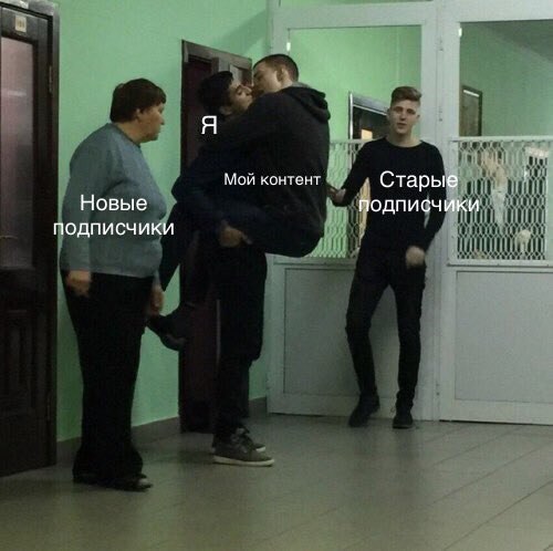 Мой контен Старые Новые подписчики подписчики