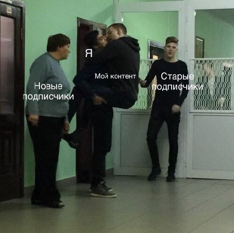 Мой контен Старые Новые подписчики подписчики
