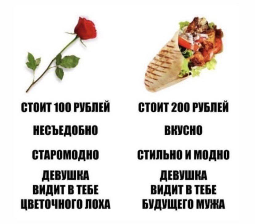 СТОИТ 100 РУБЛЕЙ СТОИТ 200 РУБЛЕЙ НЕСЪЕДОБНО ВКУСНО СТАРОМОДНО СТИЛЬНО И МОДНО ДЕВУШКА ДЕВУШКА ВИДИТ В ТЕБЕ ВИДИТ В ТЕБЕ ЦВЕТОЧНОГО ЛОХА БУДУЩЕГО МУЖА