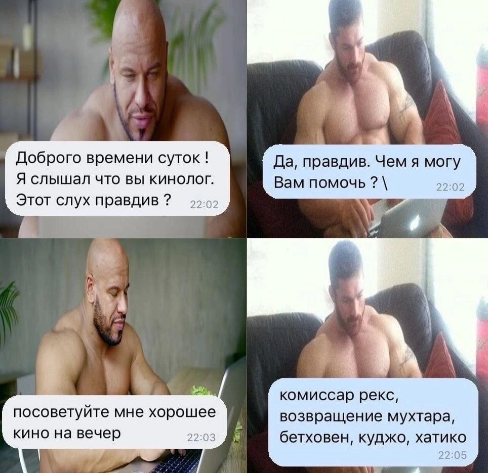 Доброго времени суток! Да, правдив. Чем я могу Я слышал что вы кинолог. Вам помочь Этот слух правдив 4 i 4 A ret комиссар рекс, посоветуйте мне хорошее возвращение мухтара, кино на вечер 22:03 бетхове
