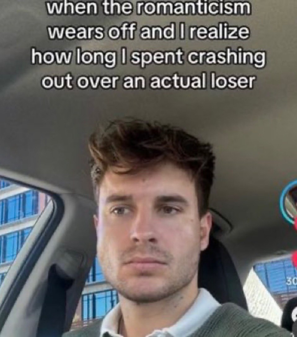 when tne romanticism wears off and realize how long spent crashing out over an actual loser