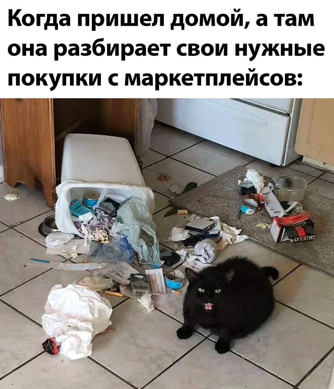 Когда пришел домой, а там она разбирает свои нужные покупки с маркетплейсов: 3