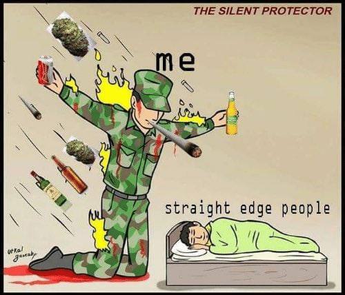 THE SILENT PROTECTOR straight edge people
