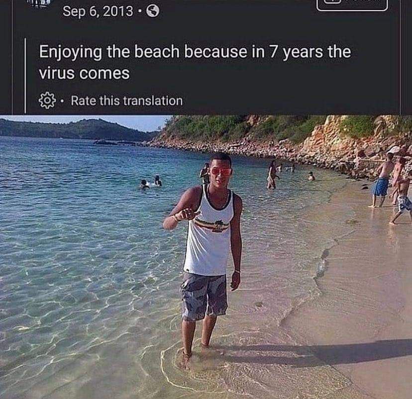 Sep 6, 2013 Enjoying the beach because 7 years the comes Rate this translation