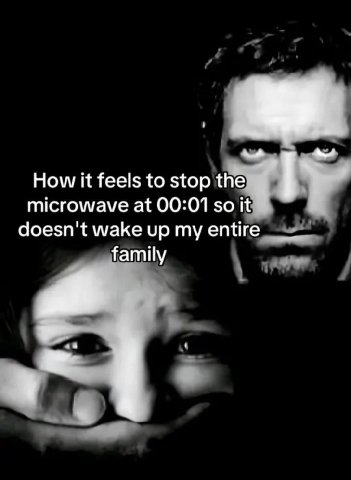 How И feels to stop microwave at 00:01 so it doesn't wake up my entire family