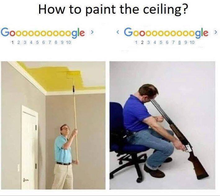 How to paint the ceiling? gle ogle OF