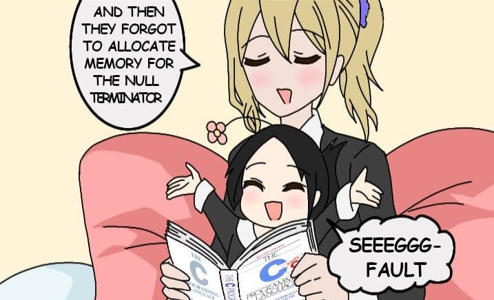AND THEN THEY FORGOT A ТО АШОСАТЕ MEMORY FOR THE NULL TERMINATCR 4 5% lel