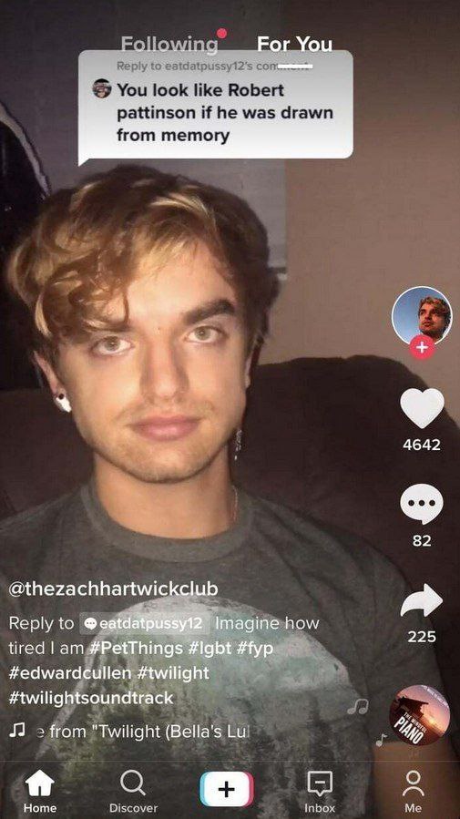 For You ‘he’ и iS from memory 4642 82 ethezachhartwickclub a= Reply to Imagine how tired Гат #PetThings #lgbt #fyp #edwardcullen #twilight #twilightsoundtrack пот "Twilight (Вена С Home