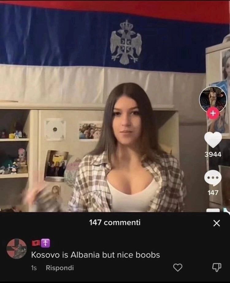 3944 147 147 commenti Kosovo Albania but nice boobs