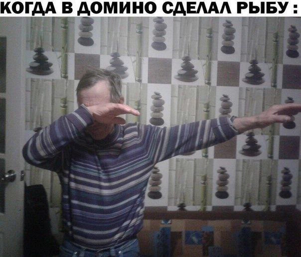 КОГДА В ДОМИНО СДЕЛАЛ РЫБУ