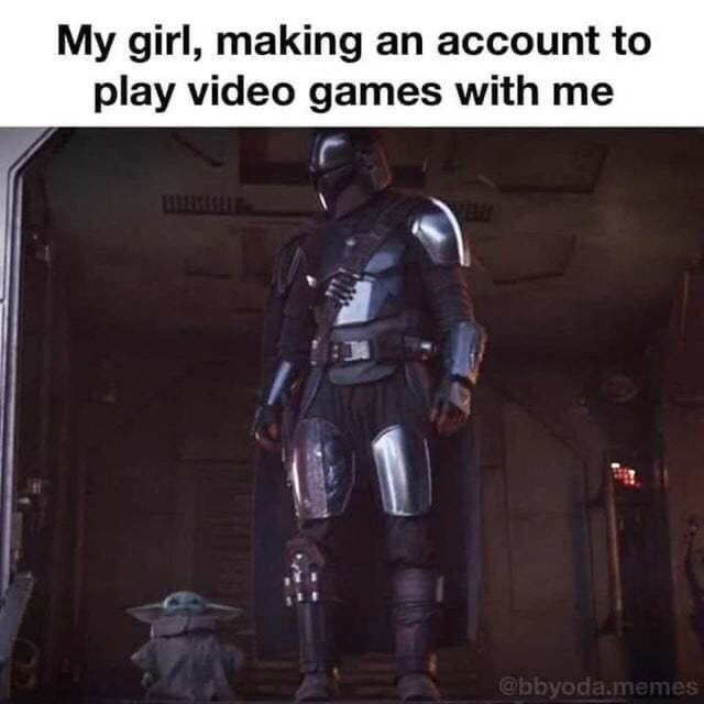 girl, making an account to play video games with me