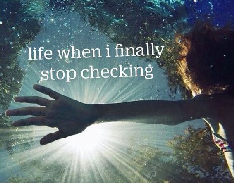 when checking