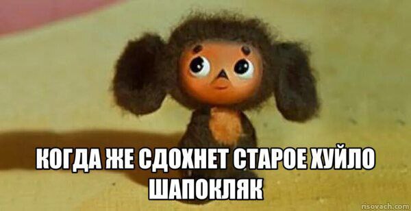 КОГДА HE СДОХНЕТ СТАРОЕ ХУЙЛО ШАПОКЛЯК