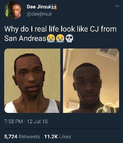 Dee 1 @deejinsui Why real life look like from San 7:58 12 Jul 18 5,724 Retweets Likes