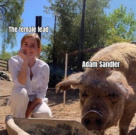 The female lead Adam Sandler