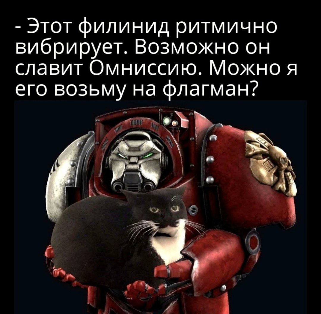 Этот филинид ритмично вибрирует. Возможно он славит Омниссию. Можно я его возьму на флагман? и