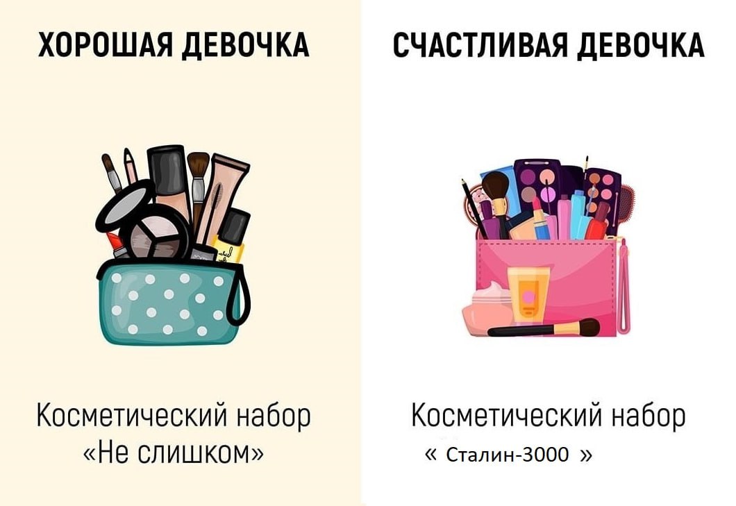 ХОРОШАЯ ДЕВОЧКА СЧАСТЛИВАЯ ДЕВОЧКА у at о Косметический набор Косметический набор «Не СЛИШКОМ» Сталин-3000