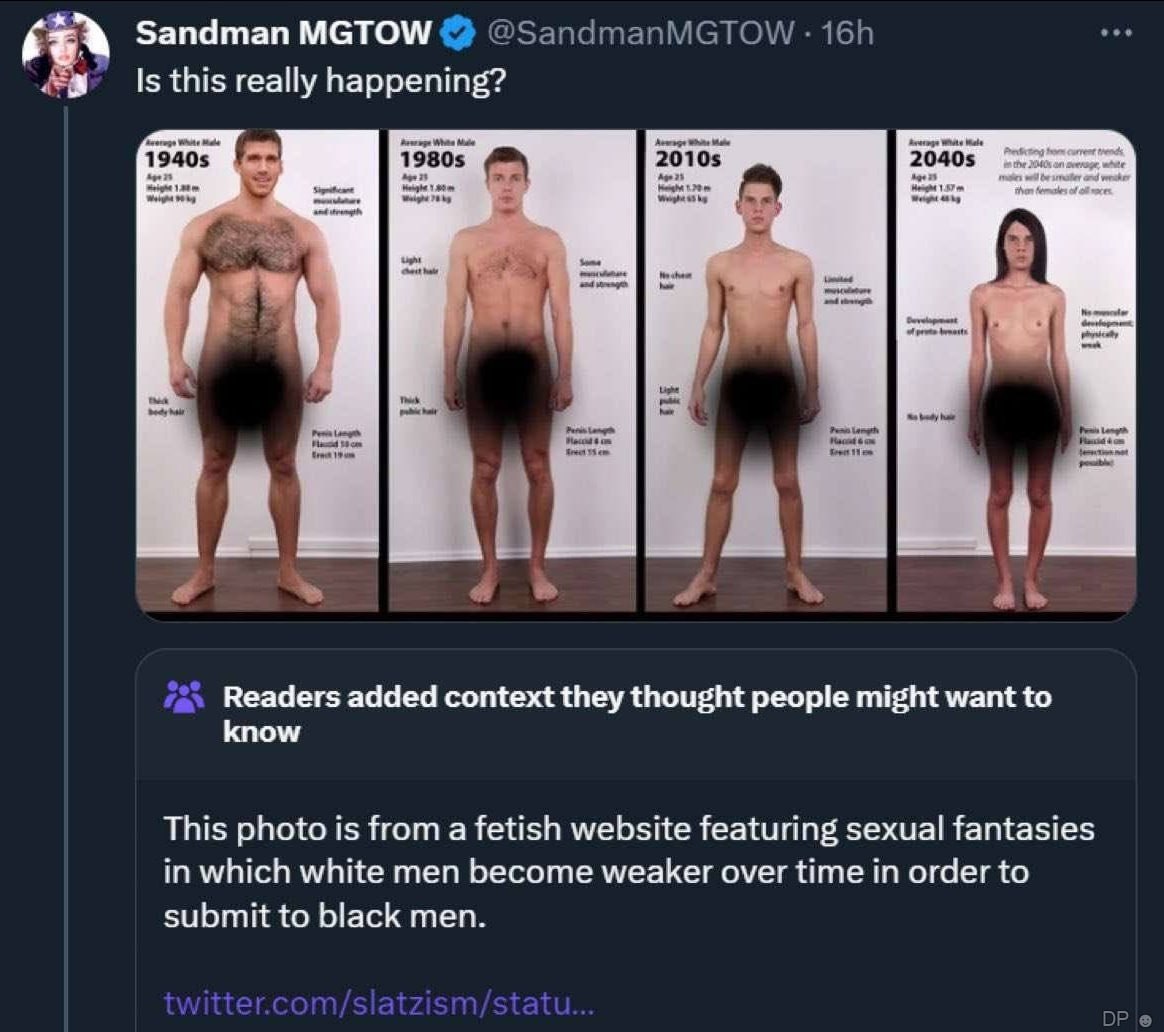 Sandman MGTOW Is this really happening? Readers added context they thought people might want to know This photo is from a fetish website featuring sexual fantasies in which white men become weaker ove