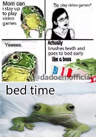 Мот сап To play video games? to play i stay up 7: video games Yeeees brushes teeth and goes to bed like a boss dadoet ffici bed time
